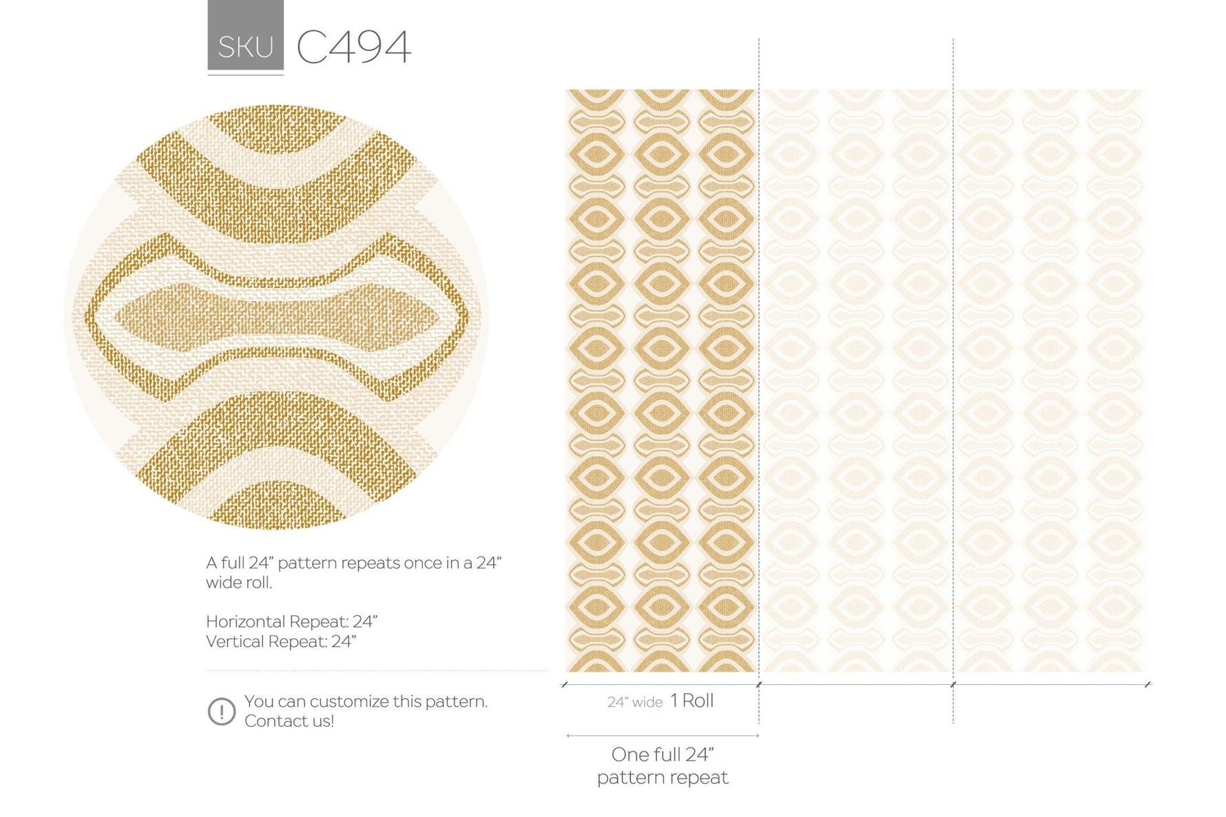 Geometric Abstract Eye Wallpaper - C494 - WallTrend