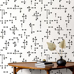 Geometric Abstract Lines Wallpaper - B969 - WallTrend