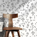 Geometric Abstract Lines Wallpaper - B969 - WallTrend