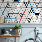 Geometric Abstract Triangles Wallpaper - A894 - WallTrend