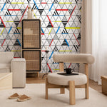 Geometric Abstract Triangles Wallpaper - A894 - WallTrend