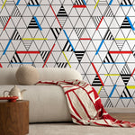 Geometric Abstract Triangles Wallpaper - A894 - WallTrend