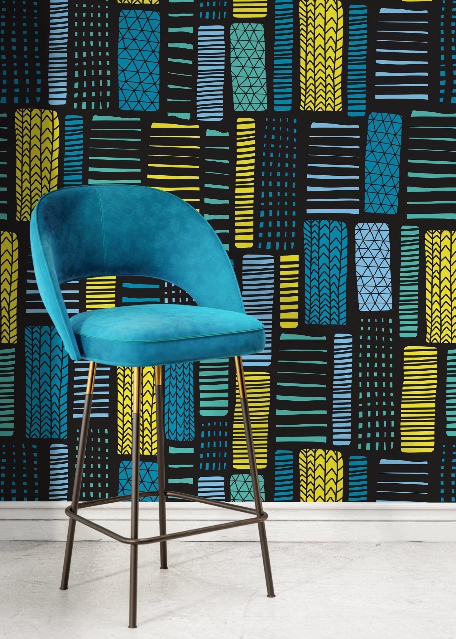 Geometric Abstract Wallpaper - B319 - WallTrend