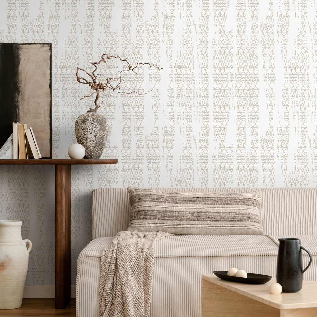 Geometric Abstract Wallpaper - SKU A634 - WallTrend