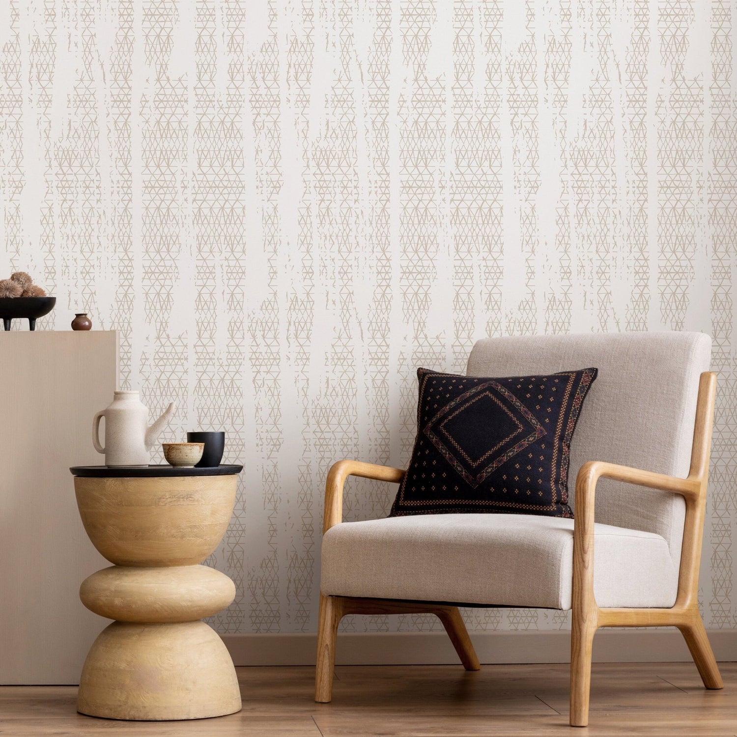 Geometric Abstract Wallpaper - SKU A634 - WallTrend