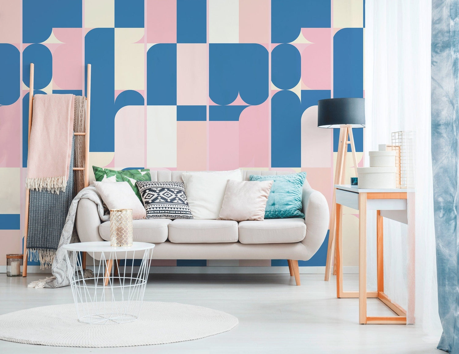 Geometric Abstraction Wallpaper - B411 - WallTrend