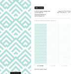 Geometric Aquamarine Maze Wallpaper - A108 - WallTrend