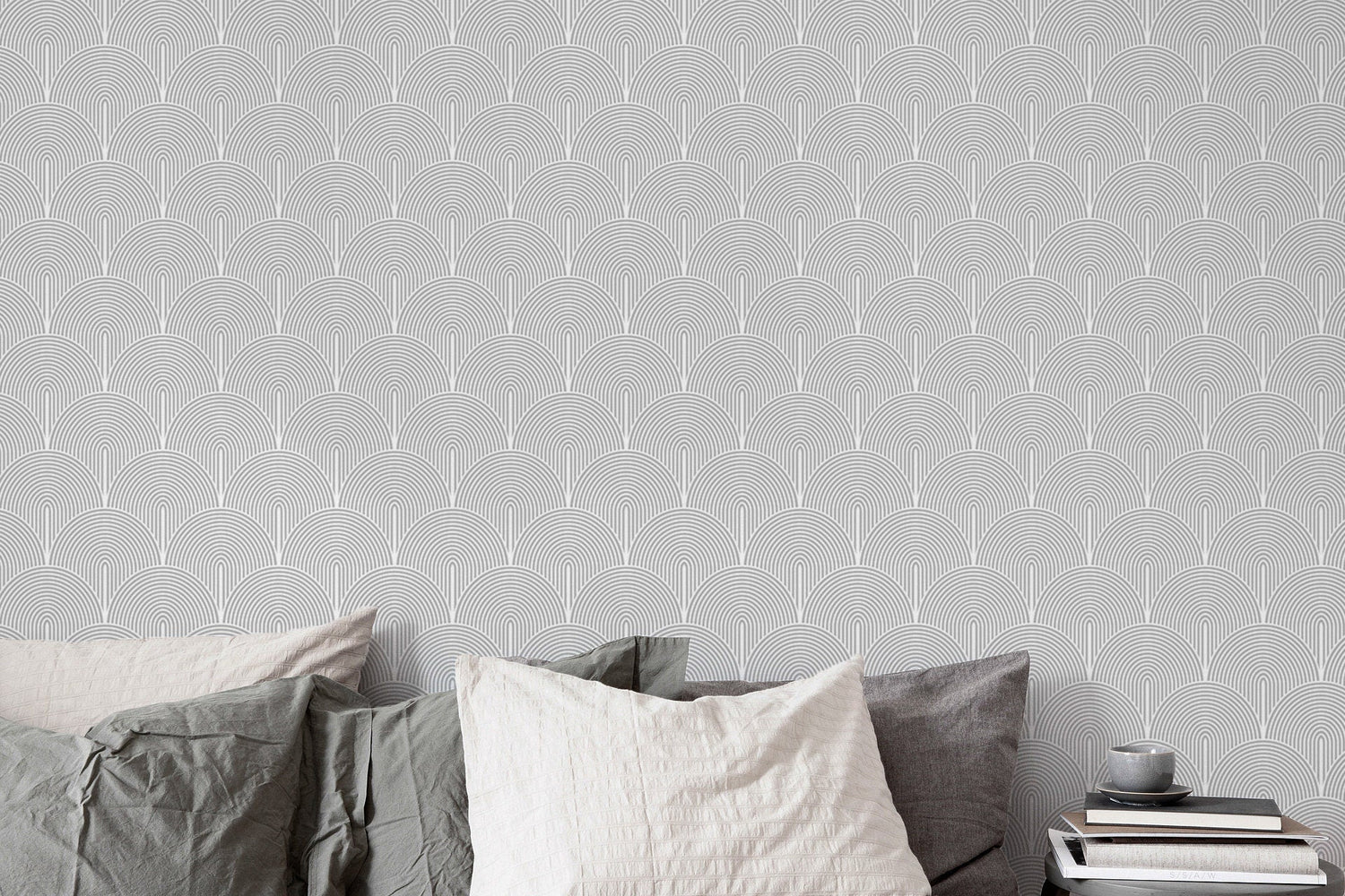 Geometric Arcs Wallpaper - B063 - WallTrend