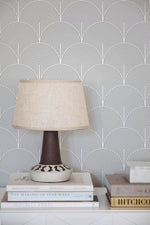 Geometric Arcs Wallpaper - B063 - WallTrend