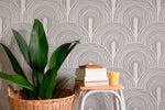 Geometric Arcs Wallpaper - B627 - WallTrend