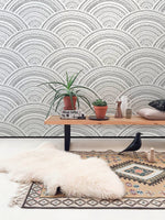 Geometric Arcs Wallpaper - B960 - WallTrend