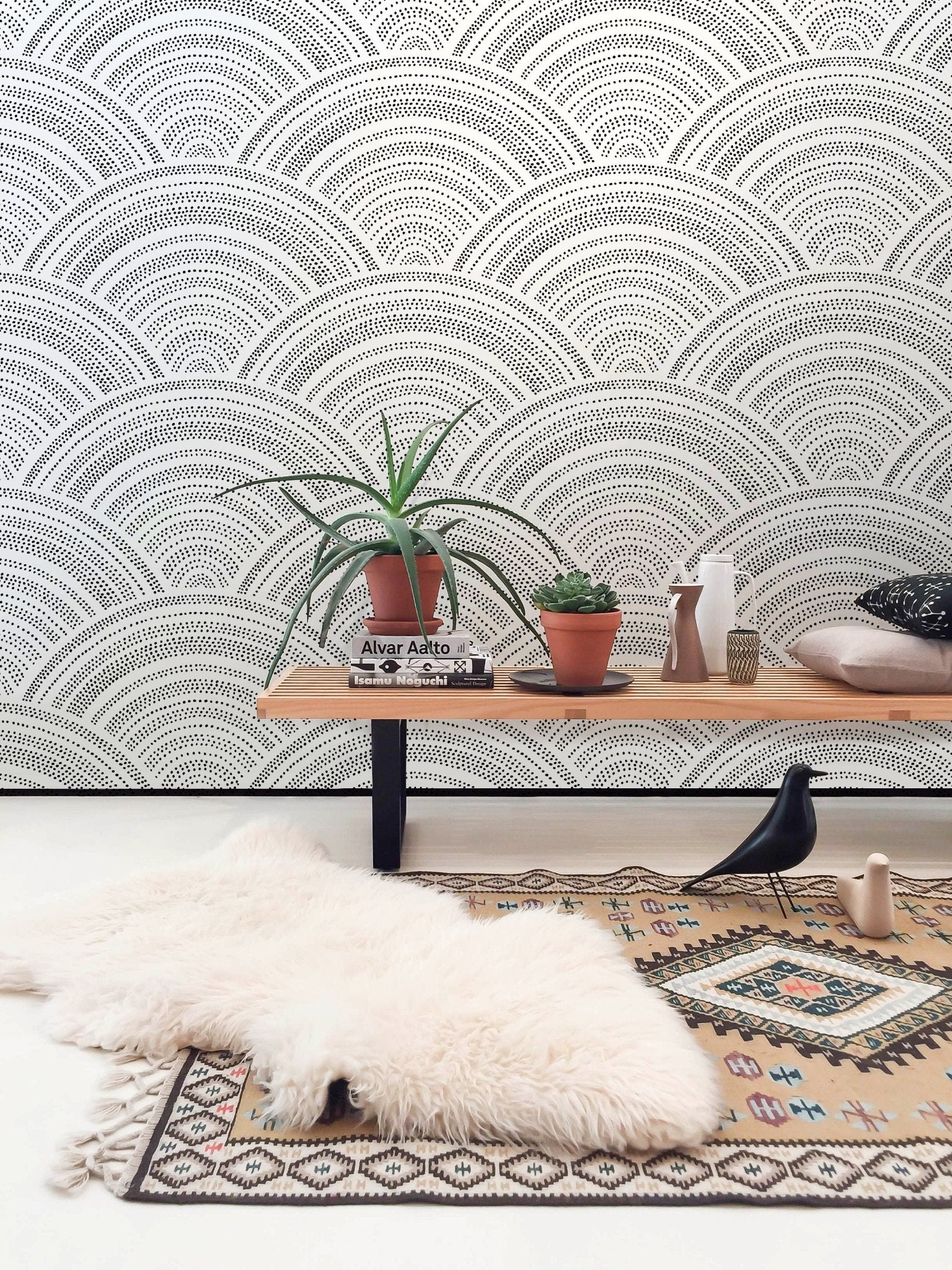 Geometric Arcs Wallpaper - B960 - WallTrend