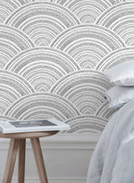 Geometric Arcs Wallpaper - B960 - WallTrend
