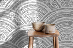 Geometric Arcs Wallpaper - B960 - WallTrend