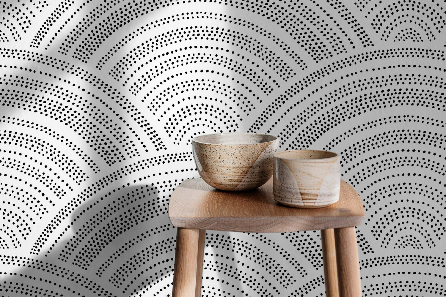 Geometric Arcs Wallpaper - B960 - WallTrend