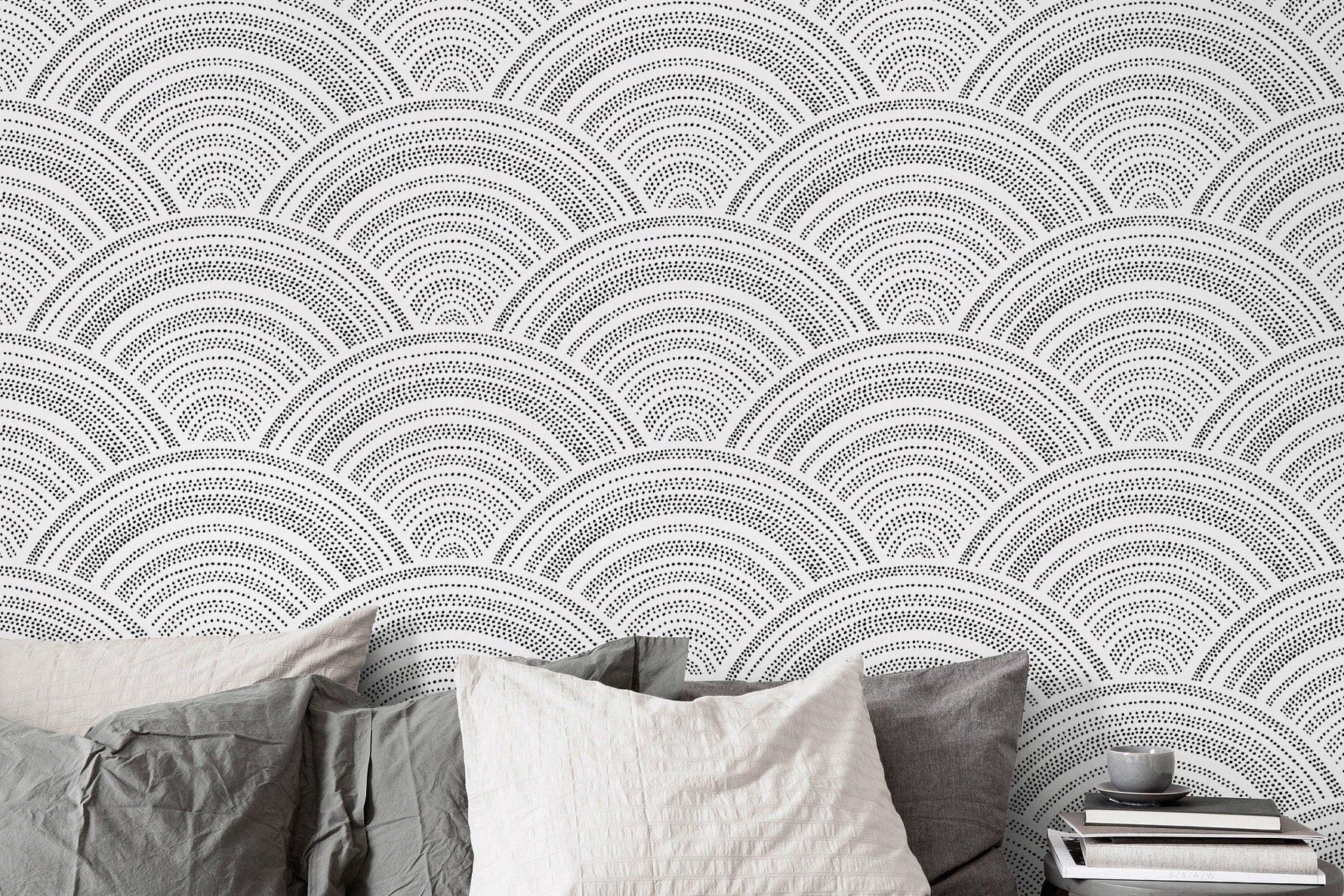 Geometric Arcs Wallpaper - B960 - WallTrend
