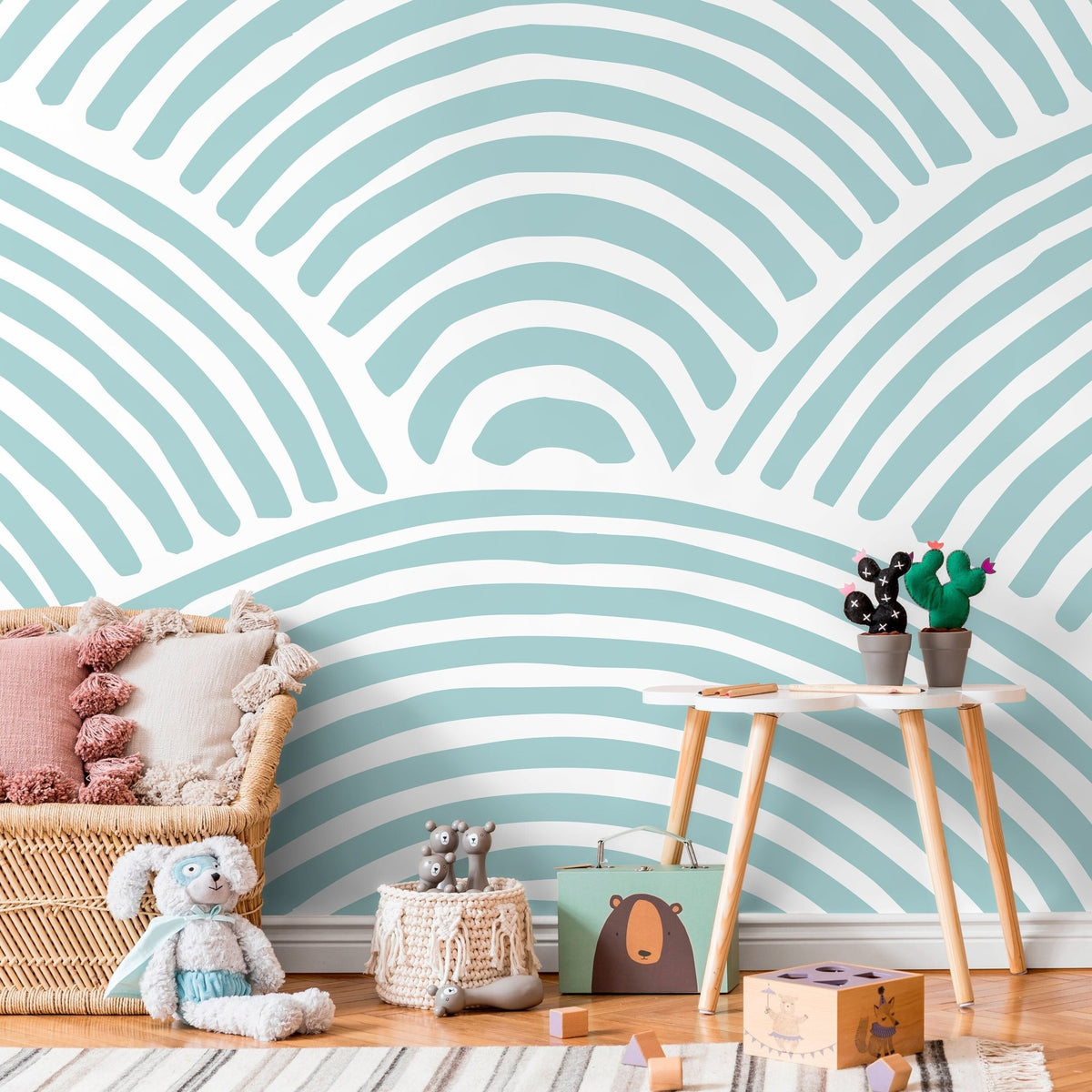 Geometric Arcs Wallpaper - C030 - WallTrend