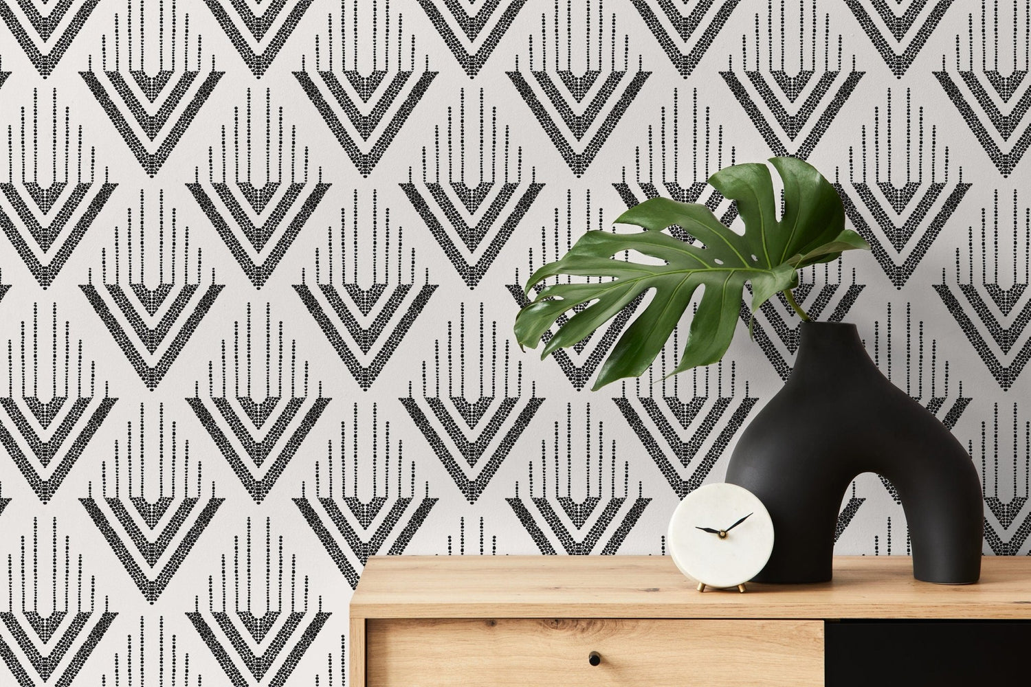 Geometric Arrow Precision Wallpaper - C498 - WallTrend