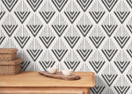 Geometric Arrow Precision Wallpaper - C498 - WallTrend