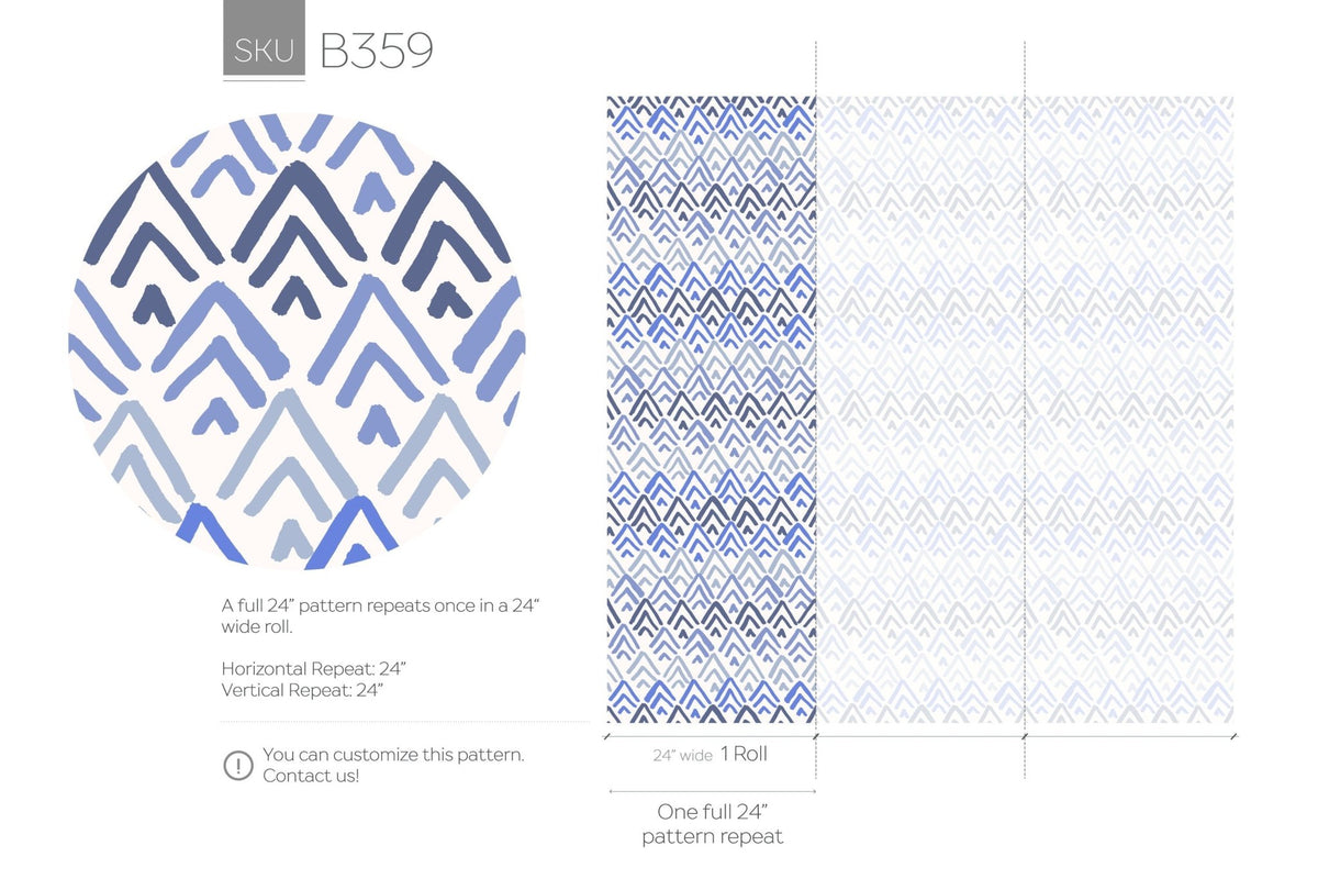 Geometric Arrowhead Wallpaper - B359 - WallTrend