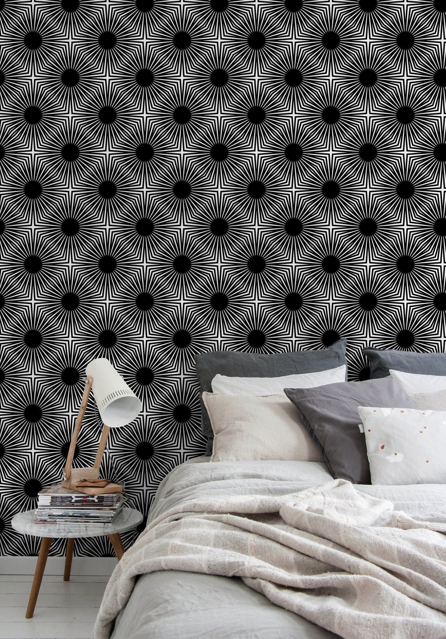 Geometric Art Deco Harmony Wallpaper - B887 - WallTrend