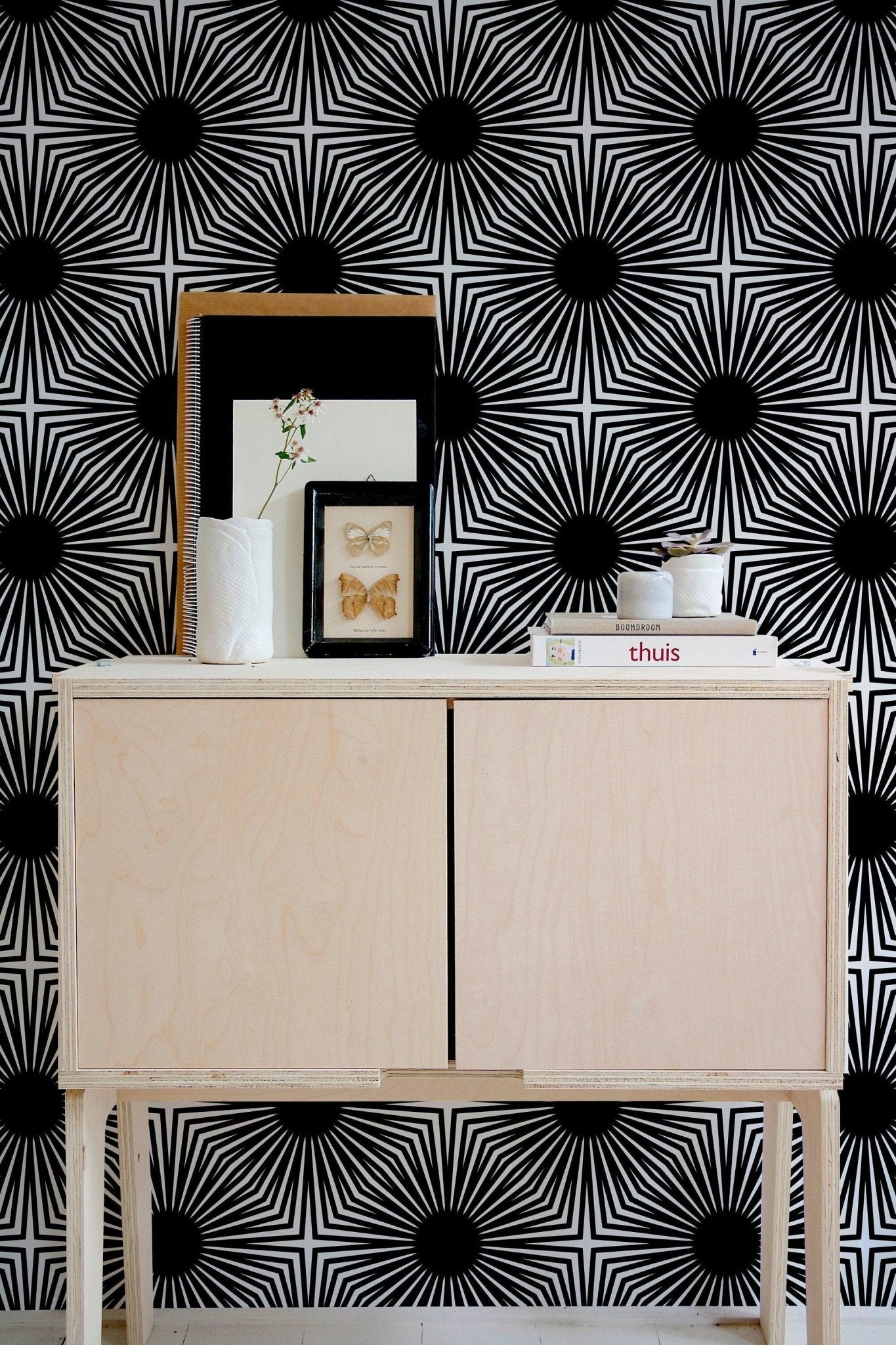 Geometric Art Deco Harmony Wallpaper - B887 - WallTrend