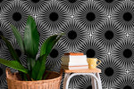 Geometric Art Deco Harmony Wallpaper - B887 - WallTrend