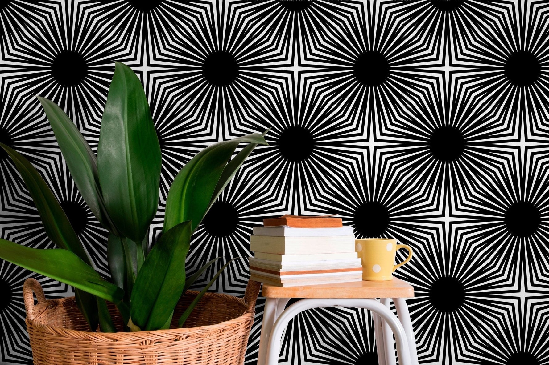 Geometric Art Deco Harmony Wallpaper - B887 - WallTrend