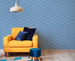 Geometric Blue Lines Wallpaper - B796 - WallTrend