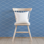 Geometric Blue Lines Wallpaper - B796 - WallTrend
