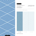 Geometric Blue Lines Wallpaper - B796 - WallTrend