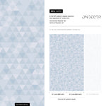 Geometric Blue Triangles Wallpaper - A010 - WallTrend