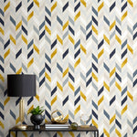 Geometric Chevron Wallpaper - A104 - WallTrend
