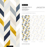 Geometric Chevron Wallpaper - A104 - WallTrend