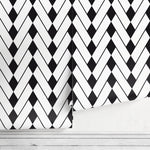 Geometric Chevron Wallpaper - A327 - WallTrend