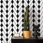 Geometric Chevron Wallpaper - A327 - WallTrend