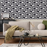 Geometric Contrast Illusion Wallpaper - A899 - WallTrend