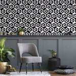 Geometric Contrast Illusion Wallpaper - A899 - WallTrend