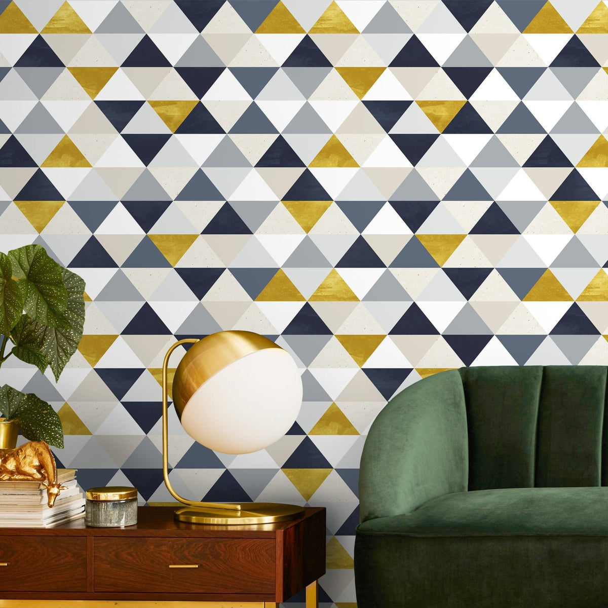 Geometric Elegance Wallpaper - A196 - WallTrend