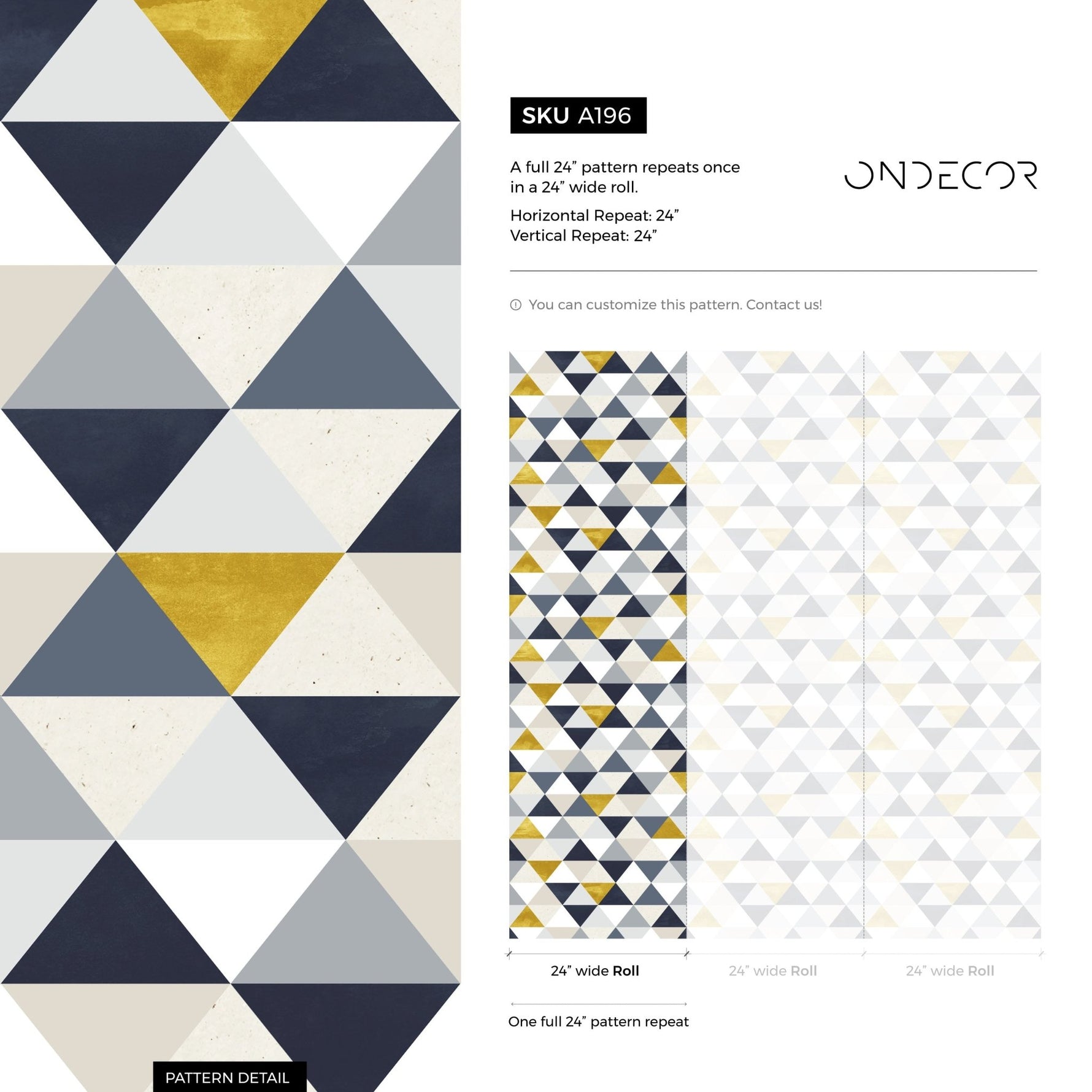 Geometric Elegance Wallpaper - A196 - WallTrend