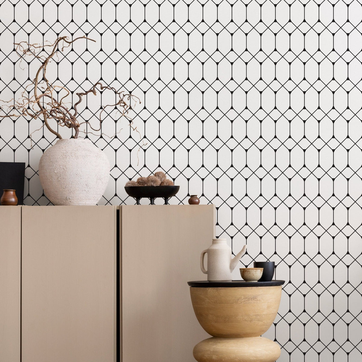 Geometric Elegance Wallpaper - A346 - WallTrend
