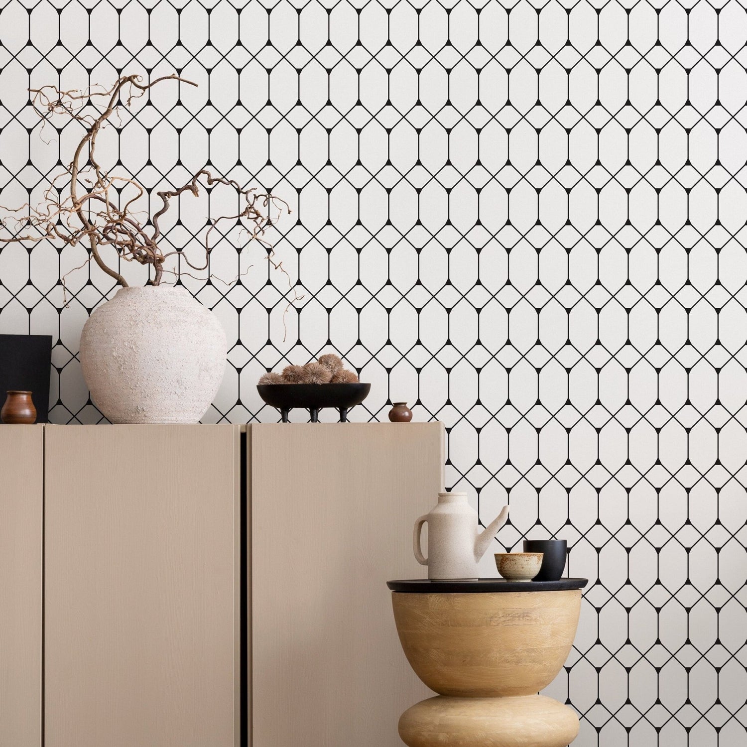 Geometric Elegance Wallpaper - A346 - WallTrend