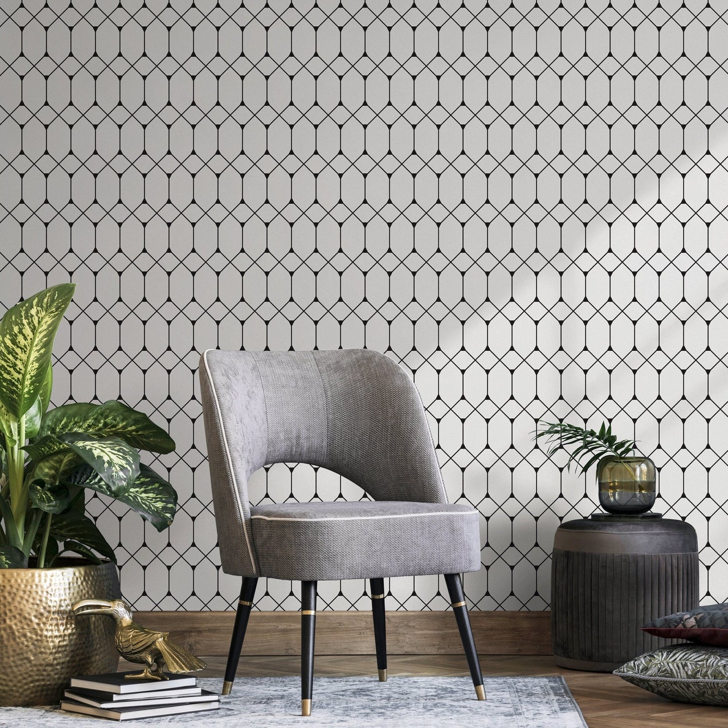 Geometric Elegance Wallpaper - A346 - WallTrend