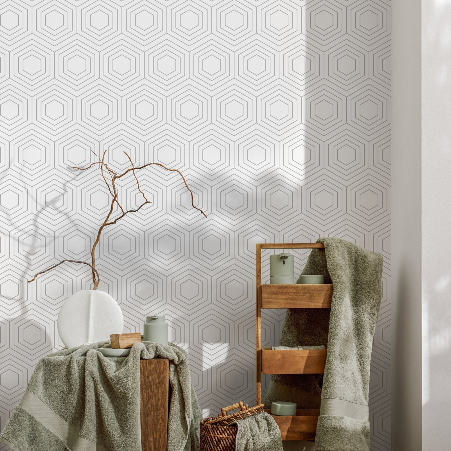 Geometric Elegance Wallpaper - A453 - WallTrend