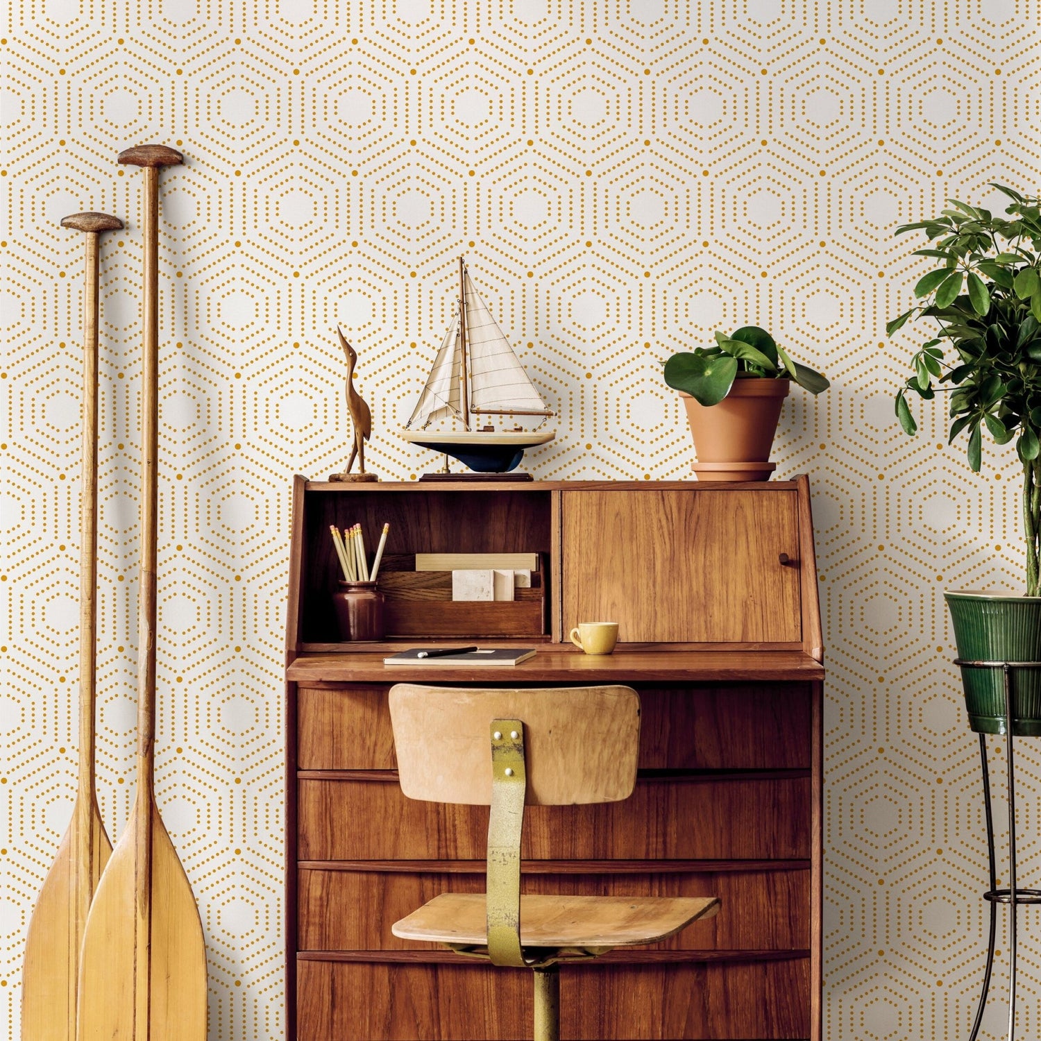 Geometric Elegance Wallpaper - A909 - WallTrend