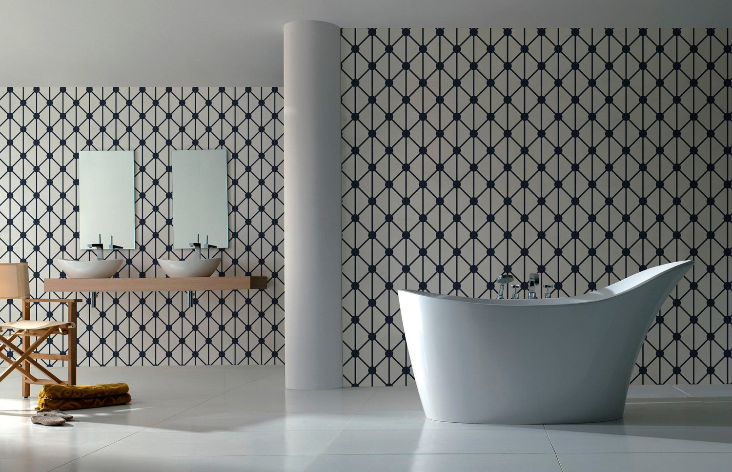 Geometric Elegance Wallpaper - B109 - WallTrend