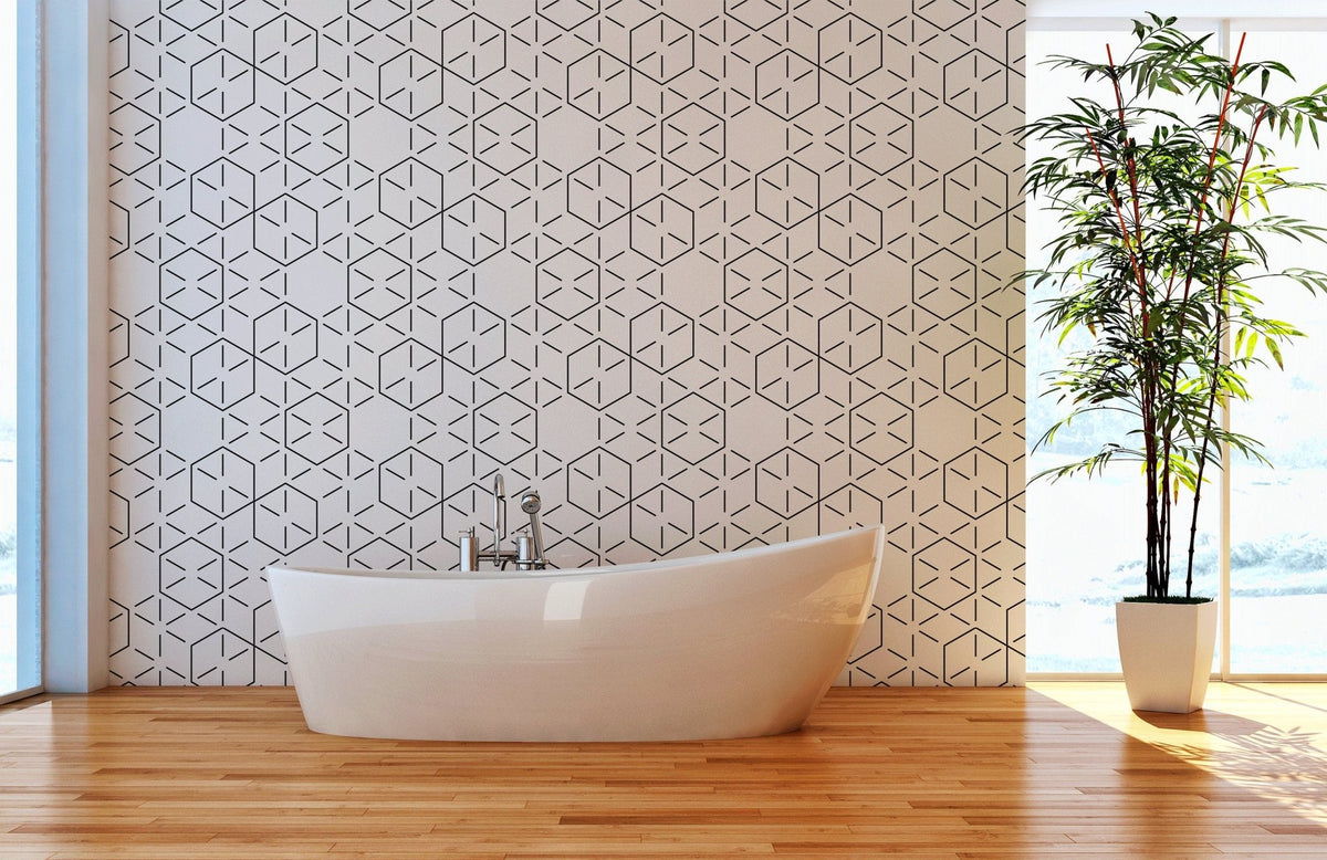 Geometric Elegance Wallpaper - B153 - WallTrend