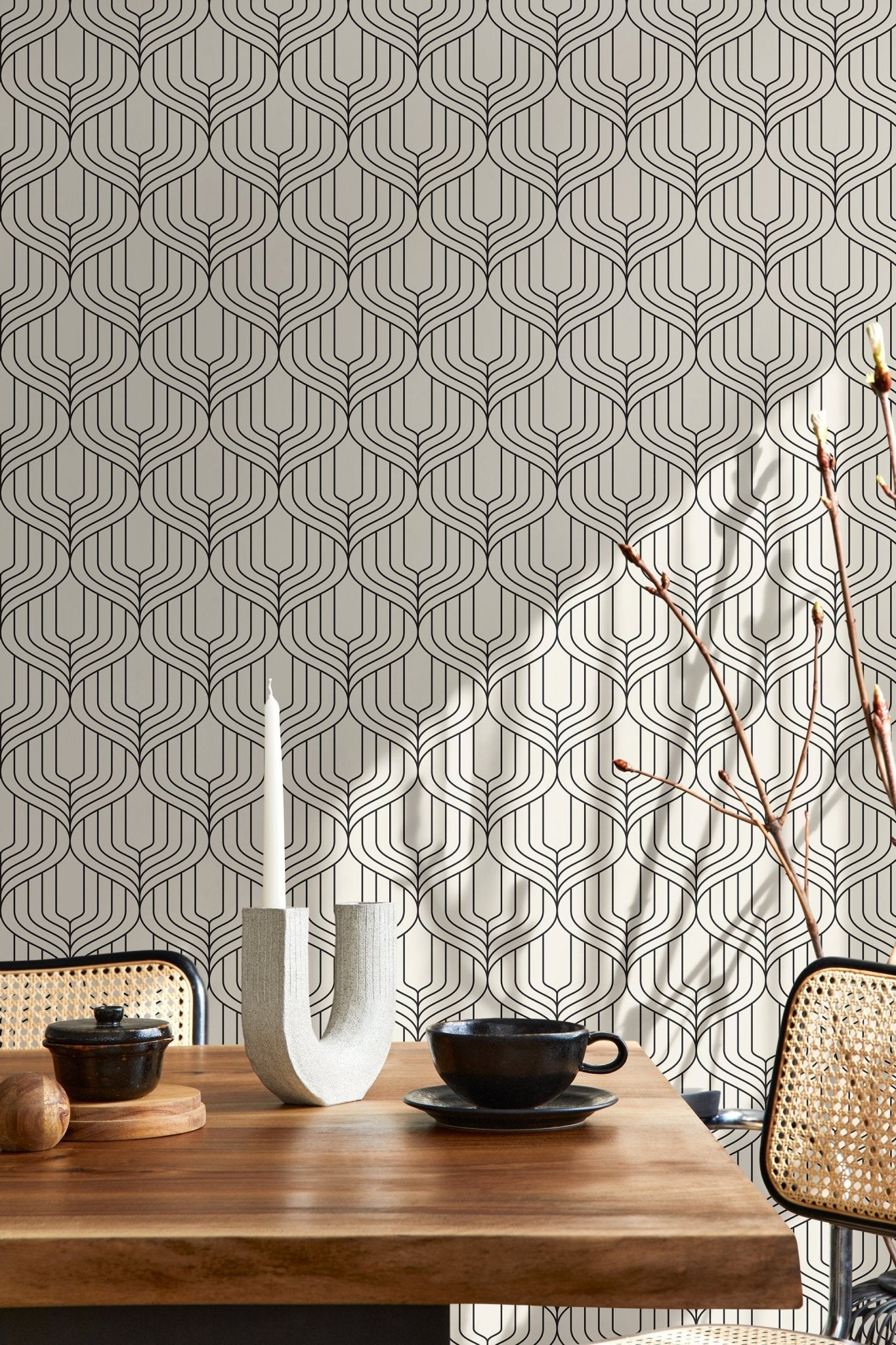 Geometric Elegance Wallpaper - B287 - WallTrend