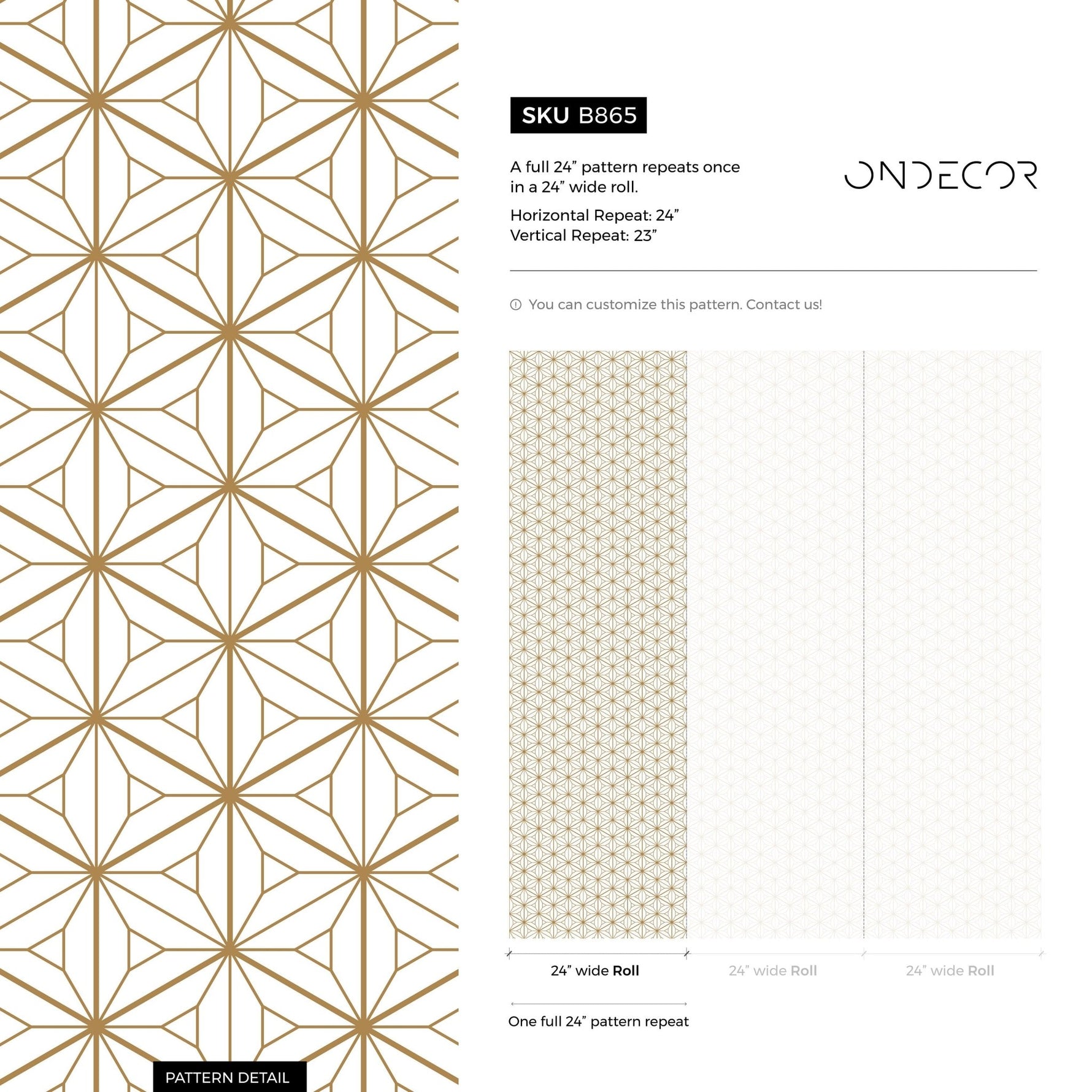 Geometric Elegance Wallpaper - B865 - WallTrend