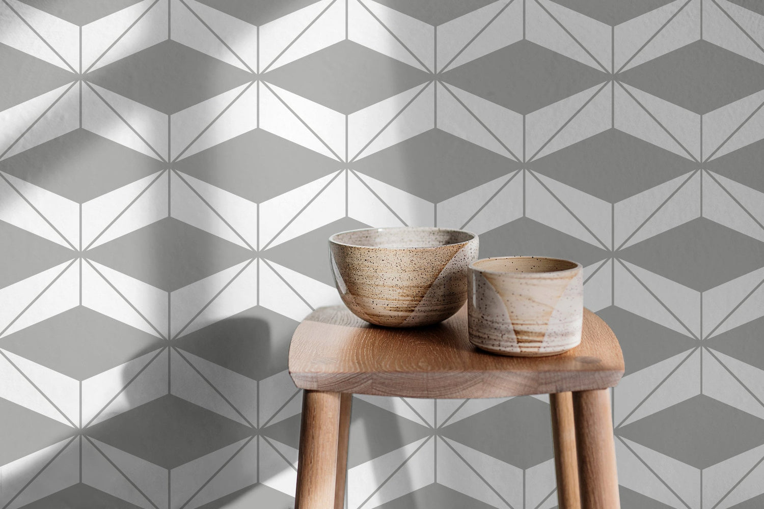 Geometric Elegance Wallpaper - C181 - WallTrend